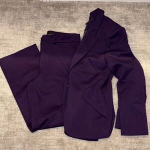 WHBM royal purple suit size 12 like new!